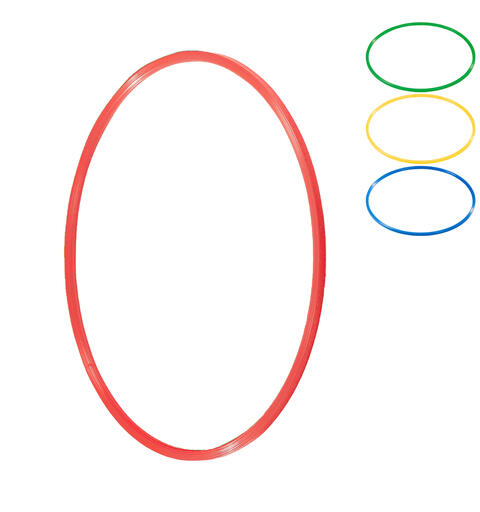 Gymnastikkring Pvc diameter 70 cm Rokkering bl&#229;, gul, gr&#248;nn og r&#248;d farge