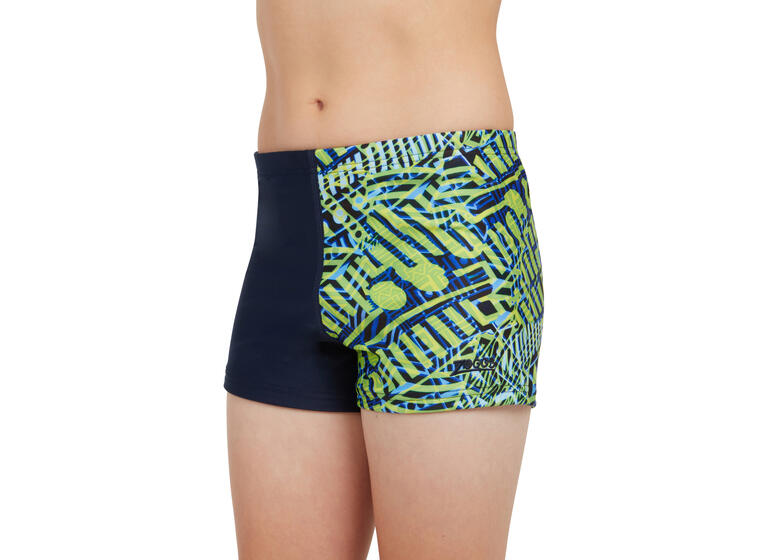 Inca Hip Racer Badebukse jr 128cm Zoggs | Blå/Flerfarget | Ecolast 