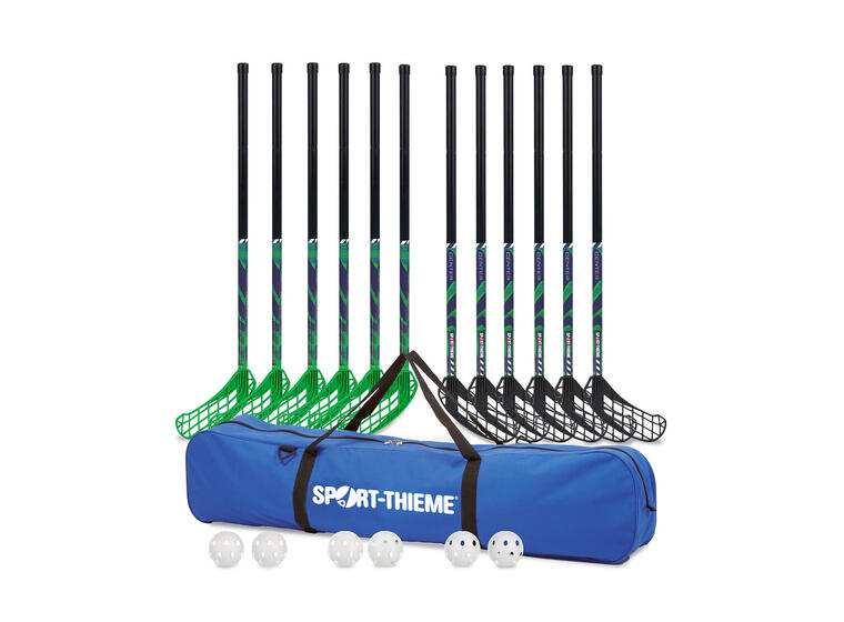 Sport-Thieme | Salibandysetti Center 12 Mailaa | 6 Palloa | Laukku | 80 cm 