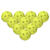 Salibandypallo Crater Unihoc | Keltainen 10 kpl | Uurrettu | Virallinen IFF-pallo 