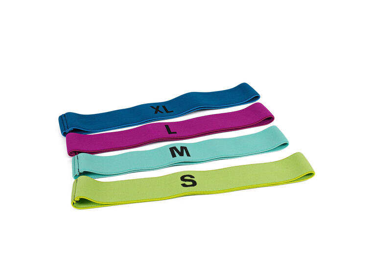 Miniband-setti Sport-Thieme, tekstiiliä 4 kpl | S–XL | Loop band Resistance 