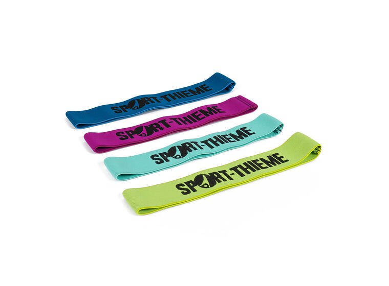 Miniband-setti Sport-Thieme, tekstiiliä 4 kpl | S–XL | Loop band Resistance 