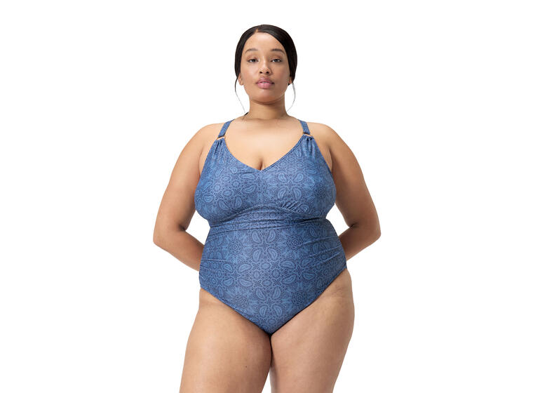 Speedo | V Neck Shaping Uimapuku Sininen | BodyFit Rec | Koko 46 