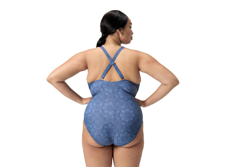 Speedo | V Neck Shaping Uimapuku Sininen | BodyFit Rec | Koko 46 