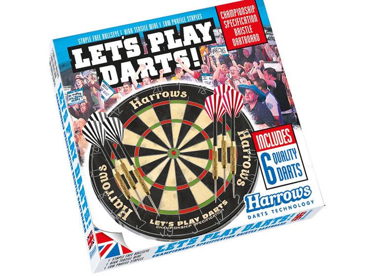 Dartstaulu Harrows Lets Play Darts Perinteinen dartstaulu ja tikat (6 kpl) 