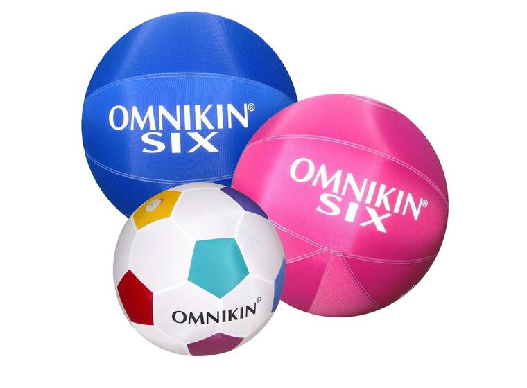 Omnikin® pelipaketti - 3 palloa kevyitä palloja leikkeihin ja peleihin 