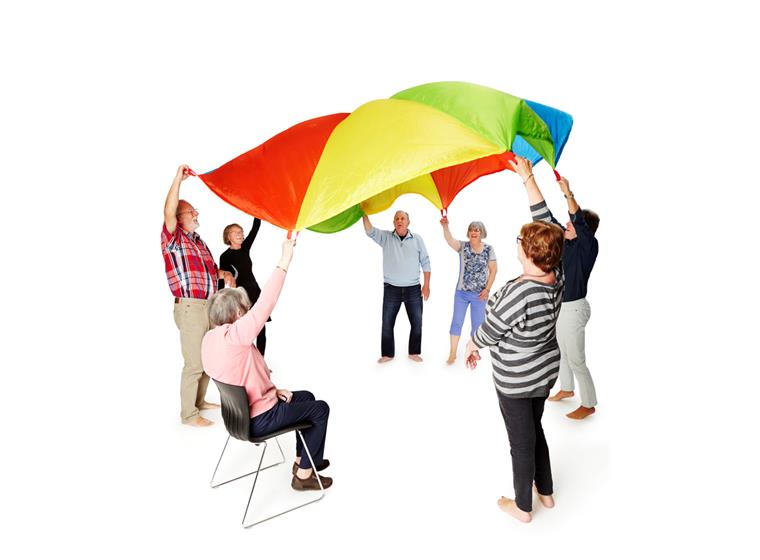 Sport-Thieme® Leikkivarjo kahvoilla 3,5 m/ 8 kahvaa
