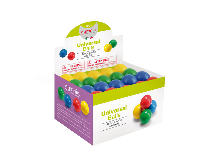Freeball -kumipallo 6,5 cm (24 kpl) Kevyt kumipallo 