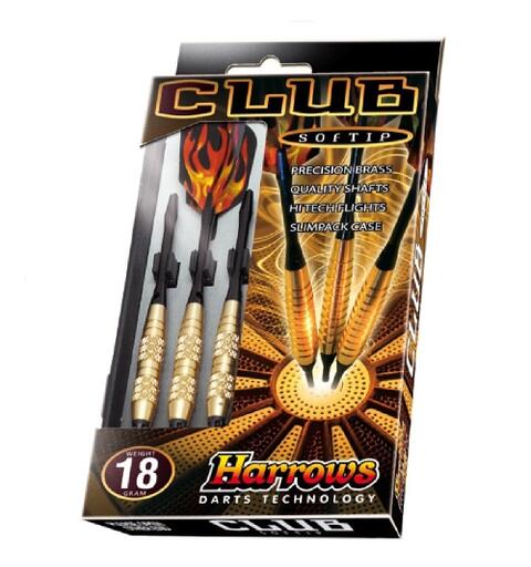 Harrows Dartpiler Softtip Club 18grams Messingpiler