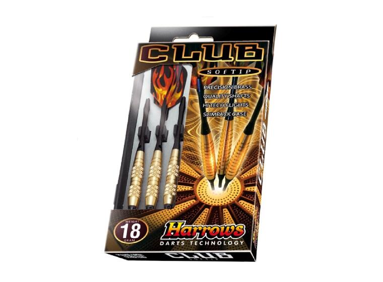 Harrows Dartpiler Softtip Club 18grams Messingpiler 