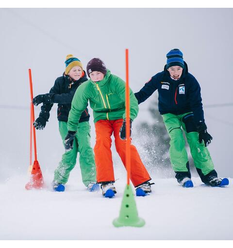 Stolper til skilek - 160 cm (24 stk) 24 Robuste plaststolper for skilek