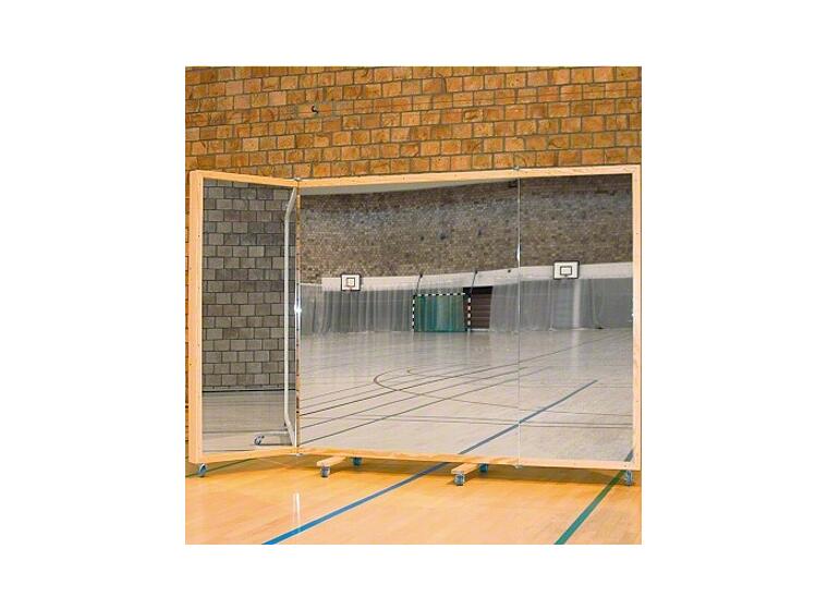 Peiliseinä liikutettava 300 x 180 cm Taitettava peiliseinä pyörillä 