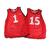 Peliliivit numeroilla (15 kpl) Numerot 1-15 
