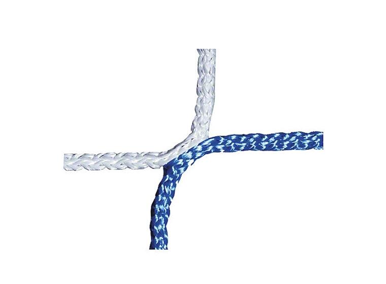 Knotless Net for Men's  Football Goals, Blue/white 