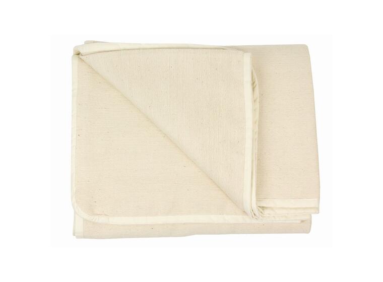 Hand Woven Cotton Yoga Blanket Natural 