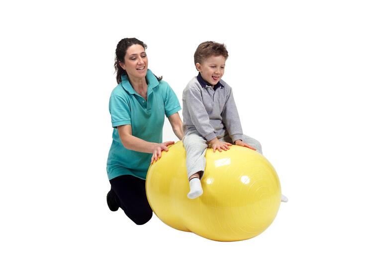 Gymnic® Fysiorulla/Peanutpallo 55 cm x 90 cm (keltainen) 