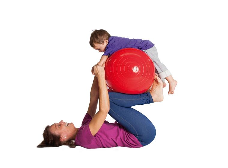 Gymnic® Fysiorulla/Peanutpallo 85 cm x 130 cm (punainen) 