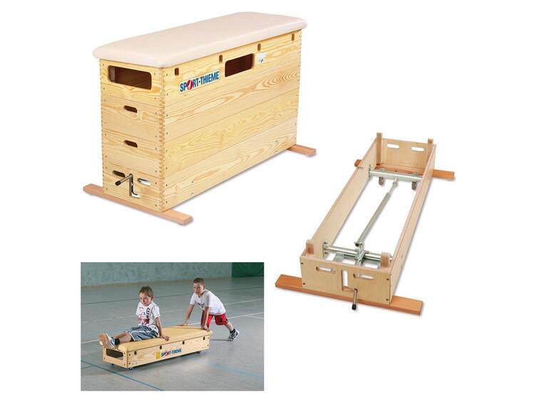 Sprangkasse 150x50x90 cm - 4 delt m/hjul 