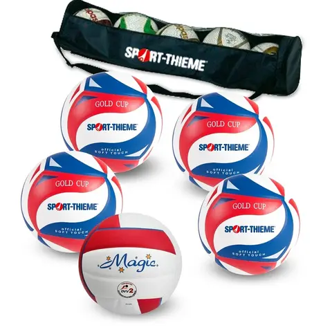 Sport Thieme | Lentopallosetti Training 4 harjoituspalloa ja 1 kilpapallo