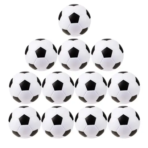 Softball PE-kumia 20 cm Musta/Valkoinen - 12 jalkapalloa