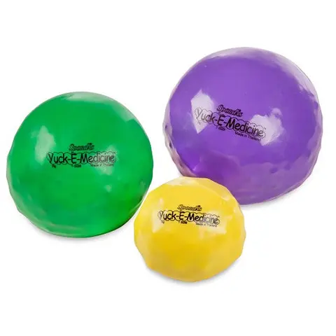 Medisinball Yuck 1 kg Gul - diameter 12 cm