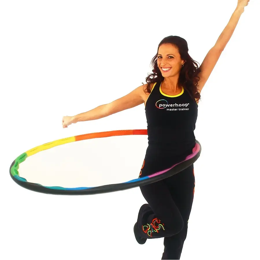 Hulavanne Powerhoop Deluxe Mukana 4 teräspainoa à 70 g 