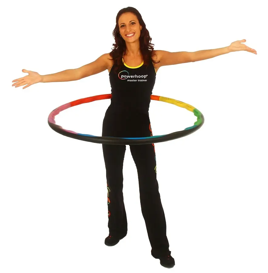 Hulavanne Powerhoop Deluxe Mukana 4 teräspainoa à 70 g 