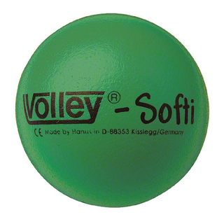 Pehmopallo Volley Softi vihreä Halkaisija 16cm - Ele-pinta
