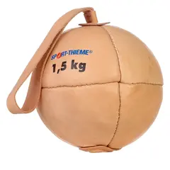 Heittopallo käsilenkillä  1,5 kg Nahkaa