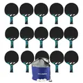 P&#246;yt&#228;tennissetti Tacteo 30 Outdoor 15 mailaa ja 144 valkoista palloa