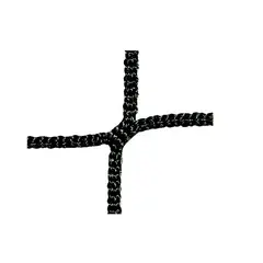 Stoppnett 3 mm | masker 100 mm | Svart Ballfangernett etter spesielle m&#229;l