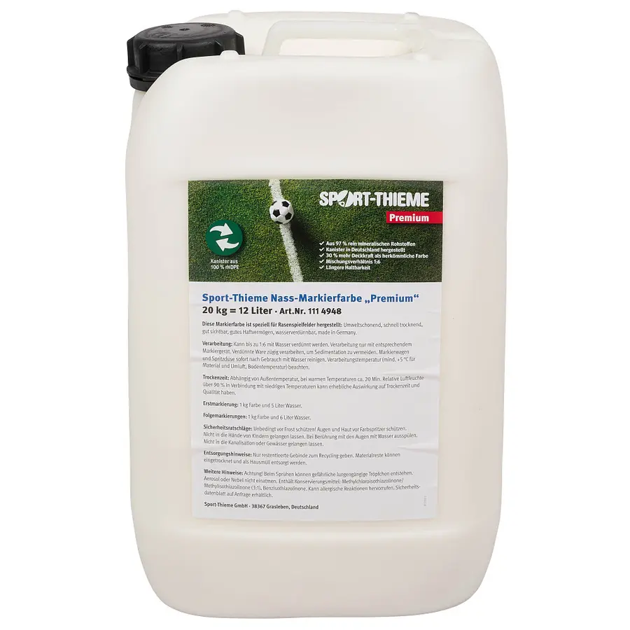 Sport-Thieme® "Premium Extra  White" Lin e Marking Paint 