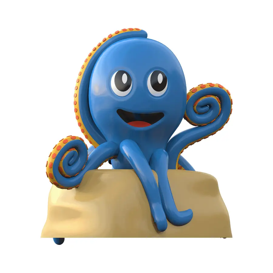 Octopus on rock Vesilelu uima-altaisiin ja vesipuistoihi 