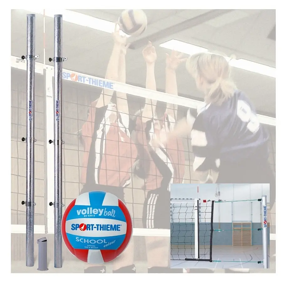 Sport-Thieme | Lentopallosetti Universal Tolpat, verkko ja holkit 