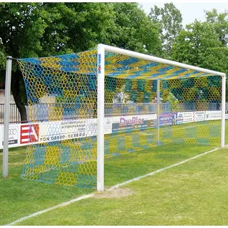 Aluminium Goals, 7.32x2.44 m, Enamelled white, Net holder