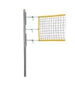 Rantalentopallo-setti Club II Beachvolley toilpat, holkit ja verkko