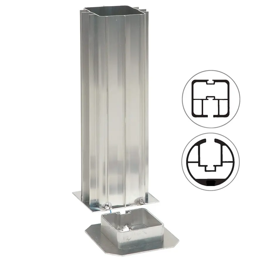Ground Sockets for 80x80 mm  und ø 83 mm Posts 