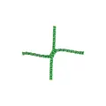 Knotless Net for Men’s  Football Goals 750x250 cm, green | 80/150