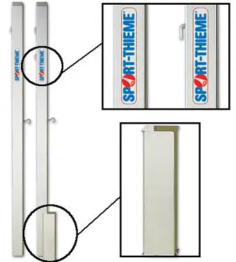 Sport-Thieme | Sulkapallopylväätl 2 kpl | 80x80 mm 