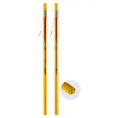 Sport-Thieme | Rantalentopallotolpat 2 kpl | 300 cm | Keltainen