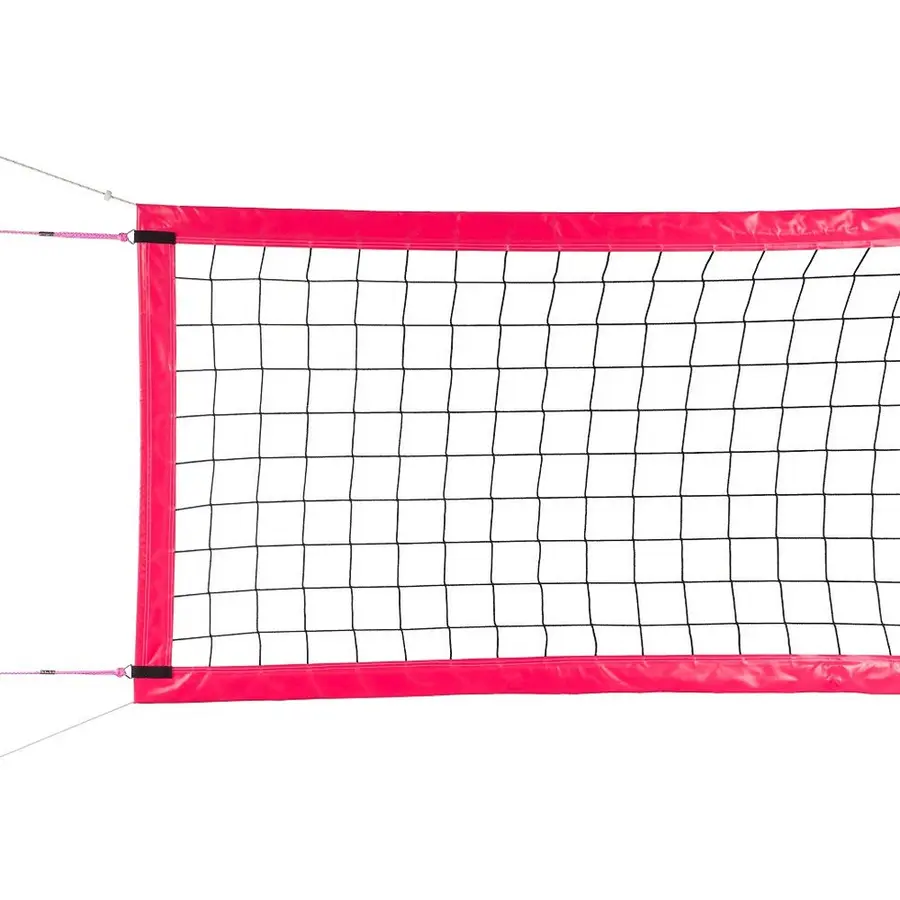 Rantalentopalloverkko 9,5 x 1 m 18x9 m kentille, vahvistetut reunanauhat 