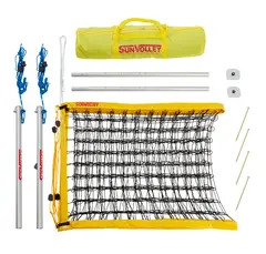 Rantalentopallo-setti Standard 9,5 m Ilman rajamerkint&#228;k&#246;ytt&#228;