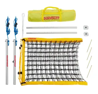Rantalentopallo-setti Standard 9,5 m Ilman rajamerkint&#228;k&#246;ytt&#228;