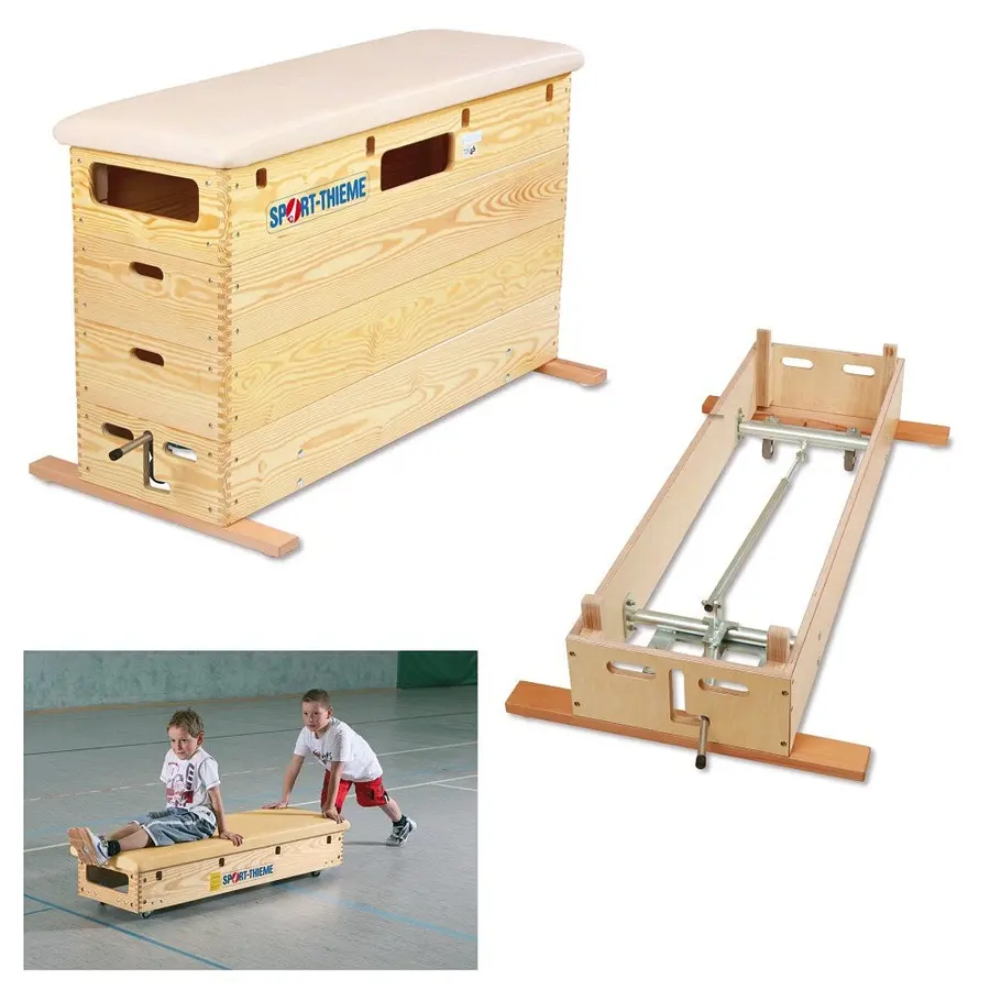 Sport-Thieme | Hyppyarkku Standard 6-osaa | 150x50x110 cm | Ylä-/alapyörät 