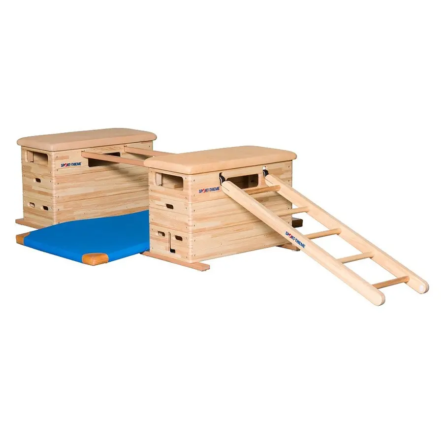 Sport-Thieme | Hyppyarkku Mini Vario 3-osainen | 100x50x70 cm | Pyörillä 