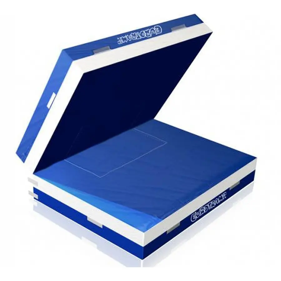Eurotramp | Hyppymatto Trampoliinilla 300x300x30 cm | Kokoontaitettava 