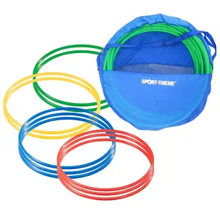 Set of ø 80 cm Gymnastic Hoops with Stor age Bag