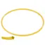 Gymnastikkring Pvc 80 cm | Gul 80 cm flat ring med kant-profil 