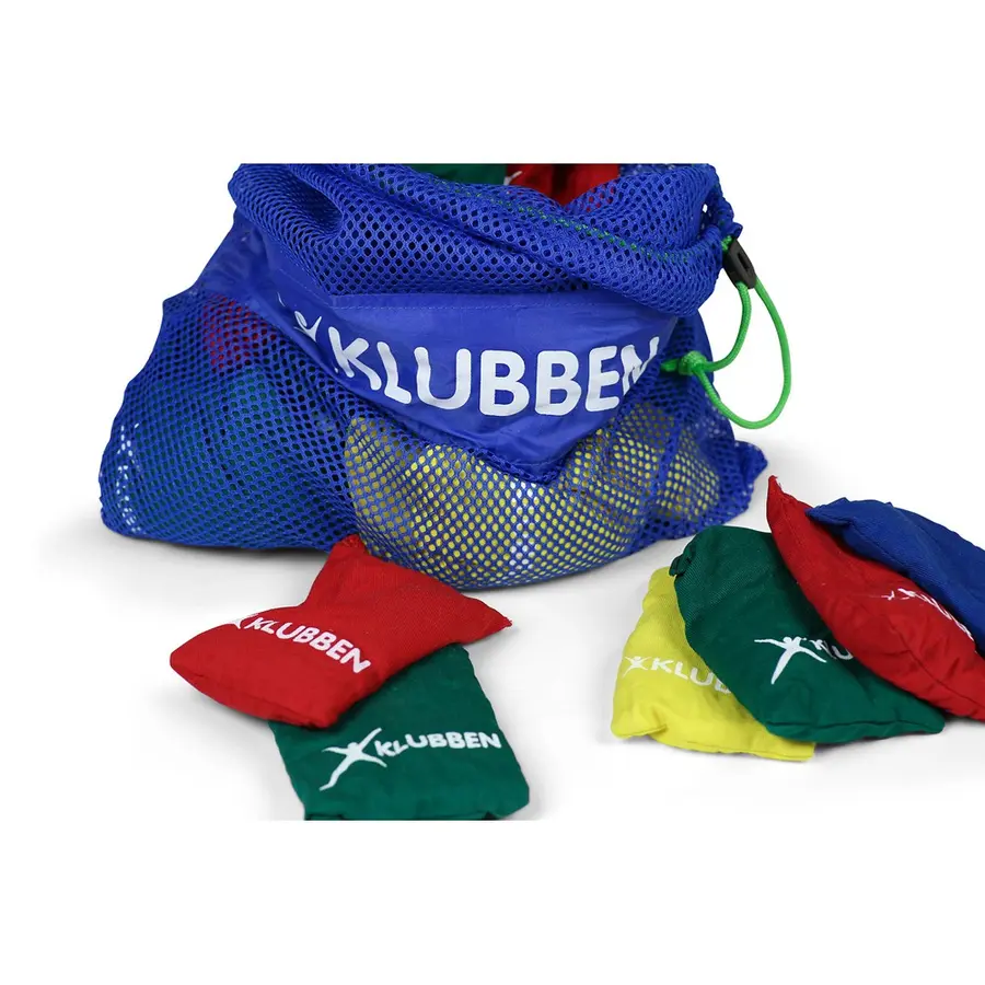 Bean Bags 15 x 10 cm Drill Cotton Cover Set of 32 | 8 of each colour in a bag 