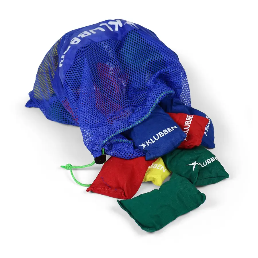 Bean Bags 15 x 10 cm Drill Cotton Cover Set of 32 | 8 of each colour in a bag 